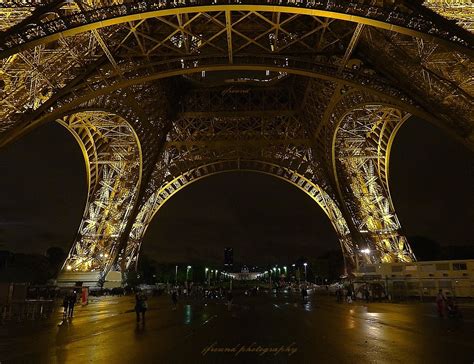 Beautiful Paris By Night Under The Eiffel Tower With The Flickr