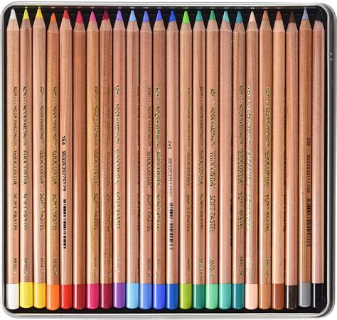 Koh I Noor Gioconda Soft Pastel Pencils 24 Colours Rusart Fine Arts Co