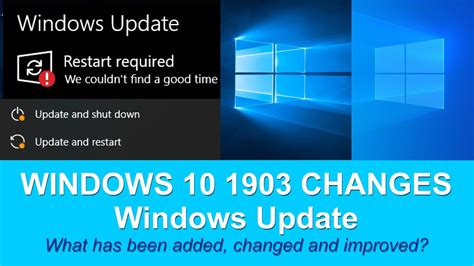 Microsoft Windows 10 1903 Changes Windows Update Youtube