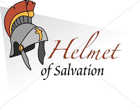 Helmet Of Salvation With Words