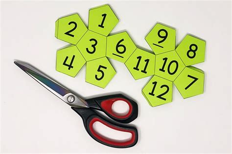 My Math Resources Large Printable Dice Templates In 2020