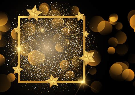Gold Glitter Border Vector Art Icons And Graphics For Free Download