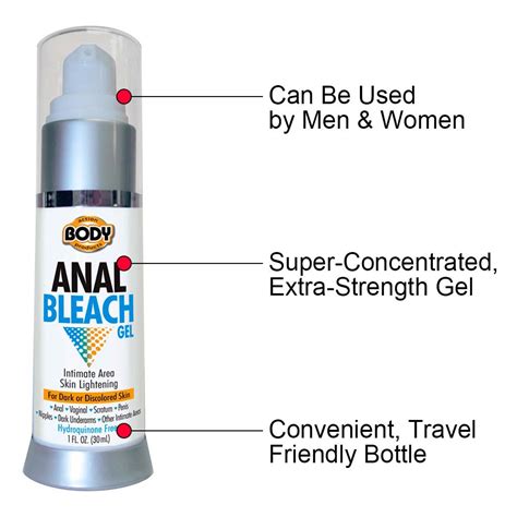 body action anal bleach gel 1 fl oz 30 ml