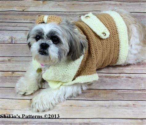 Doggie Jacket Chrochet Patterns Design Free Dog Coat Crochet Pattern