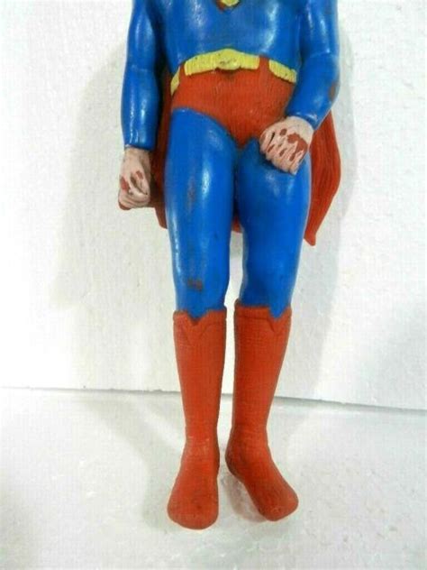 Vintage Superman Rubber 1979 Comics Action Figure Toy Doll Ebay