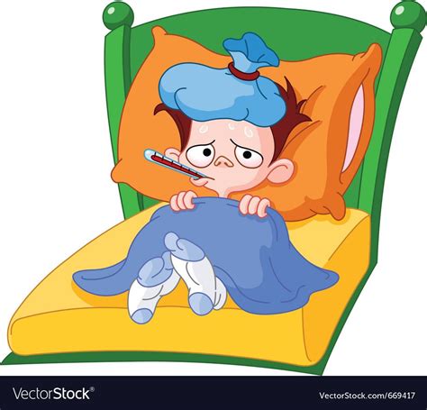 Sick Kid Lying In Bed Download A Free Preview Or High Quality Adobe