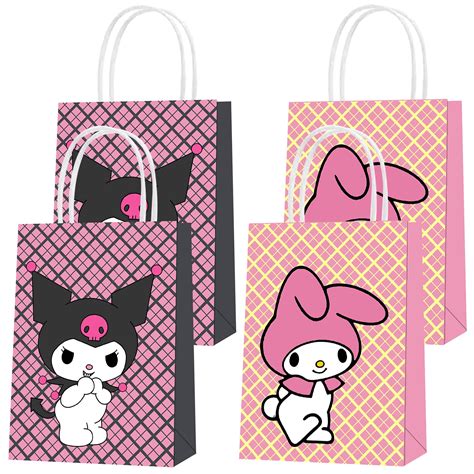Buy Uine 16 Pack Kuromi And My Melody Party Bags Paper Bags Kuromi