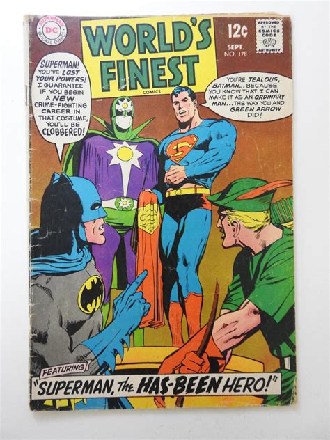 Worlds Finest Comics 178 1968 Vg Condition Comic Books Silver