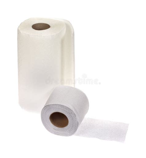 Towel And Toilet Paper Stock Photo Image
