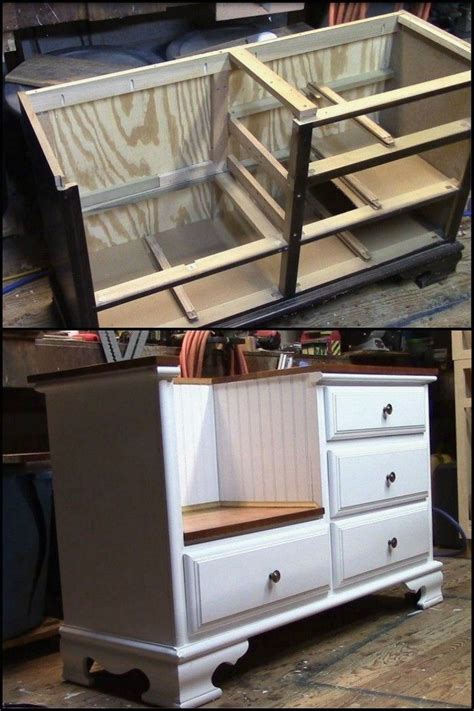 Learn How To Convert An Old Dresser Into A Bench Diy Furniture