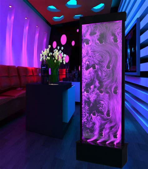 6' Tall Full Color LED Lighting Bubble Wall Floor Panel Display w/ Pump ...