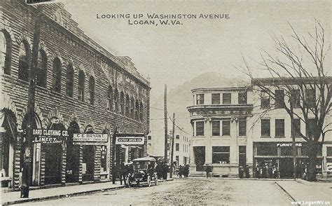 Washington Avenue In Logan Wv Postcard Image Old Pictures Old Photos