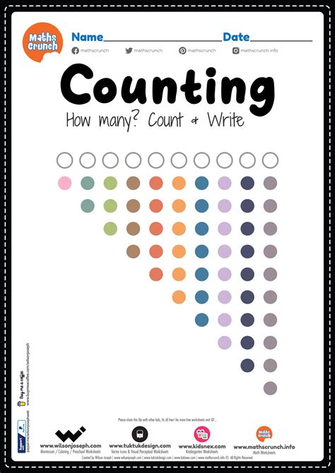 Counting Worksheet For Montessori Free Printable Pdf For Kids