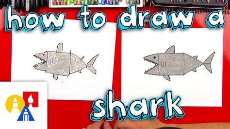 How To Draw A Shark With Shapes Young Artists Art For Kids Hub Art