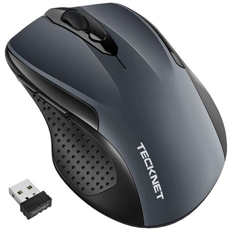 Tecknet Pro 24g Wireless Mouse Nano Receiver 6 Buttons 2400 Dpi 3