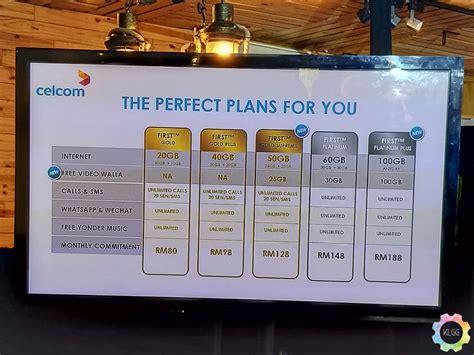 Unlimited calls and sms to all networks; Celcom adds a new Gold and Platinum FIRST plans to their ...