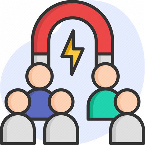 People Attract Engagement Business Icon Download On Iconfinder