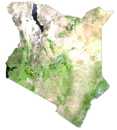 Map Of Kenya Cities And Parks Gis Geography