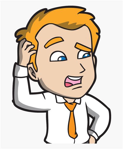 Cartoon Image Of Confused Person cartoon Confused Person Vector Illustrationのベクター画像素材ロイヤリティ