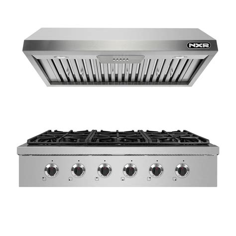 Nxr 36 In Professional Style Gas Cooktop In Stainless Steel With 6