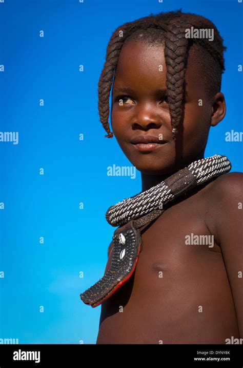 Young Himba Girl With Ethnic Hairstyle Epupa Namibia Stock Photo Alamy