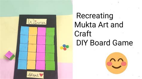 Recreating Mukta Art And Craft Diy Board Game Diy Paper Game Youtube