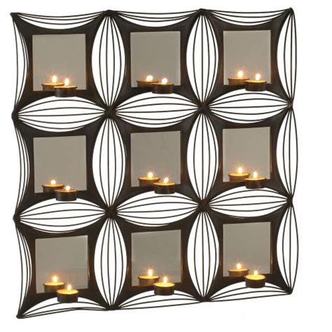 Mirrored Candle Sconces Midwest Cbk Contemporary Tealight Mirrored
