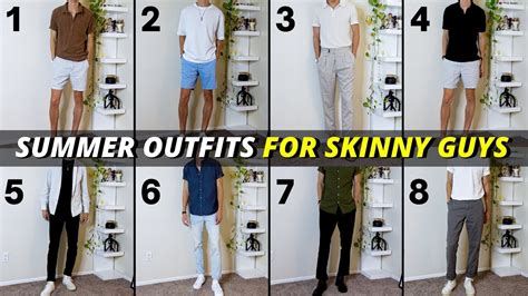 8 Summer Outfit Ideas For Skinny Guys Youtube