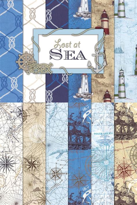 Lost At Sea Fabric Crafts Crafts Sea
