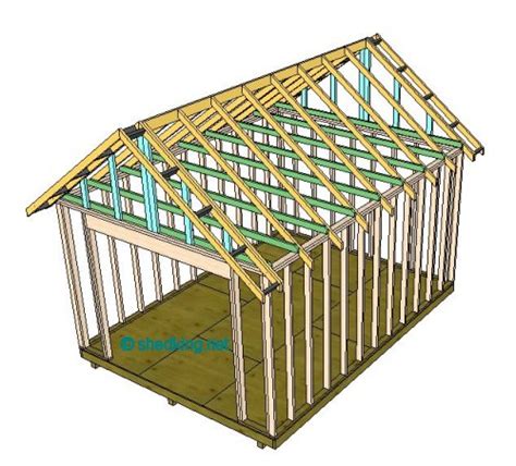 Framing A Shed Roof How To Build A 8x12 Storage Shed