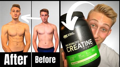 Creatine Before And After 3 Month Transformation Results Youtube