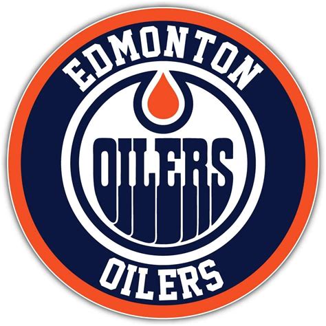 Edmonton Oilers Logo Nhl Decor Vinyl Print Sticker 12 X 12 Wall