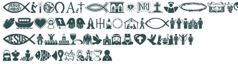 Christian Icons Font Download Free Truetype