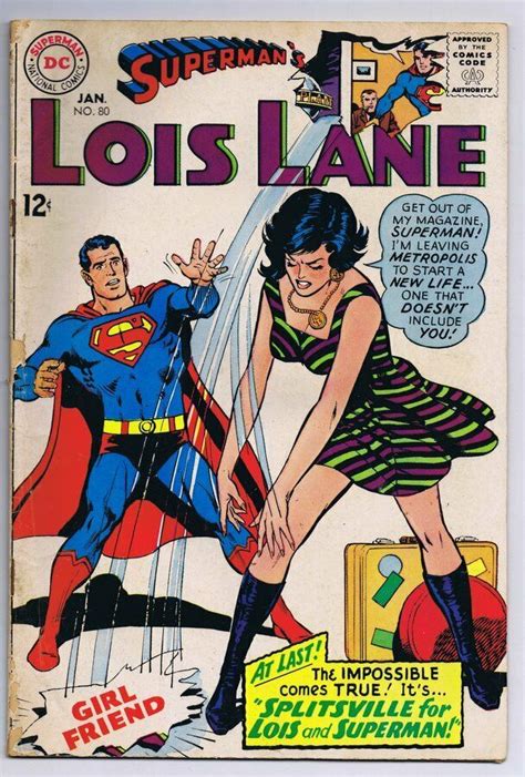 Supermans Girlfriend Lois Lane 80 Original Vintage 1968 Dc Comics