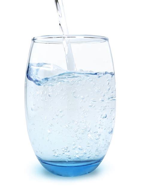 Glass Of Water Water Glass Thirst White Background Studio Shot