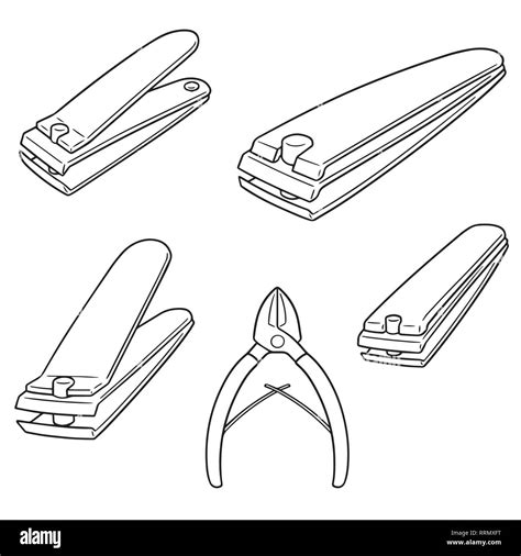 Vector Set Of Nail Clipper Stock Vector Image And Art Alamy