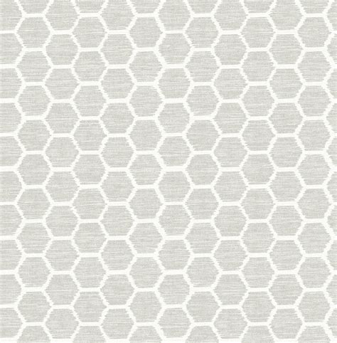 Aura Platinum Honeycomb Wallpaper Contemporary Wallpaper By