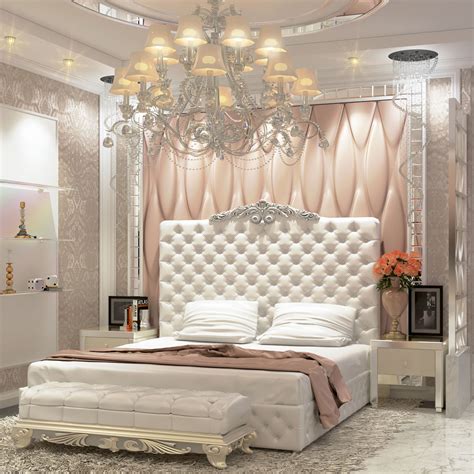 Modern Luxury Bedroom And Dressing Room 3d Model