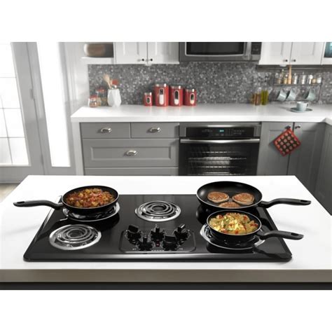 Amana Acc6356kfb 36 Inch Electric Cooktop With 5 Heating Elements