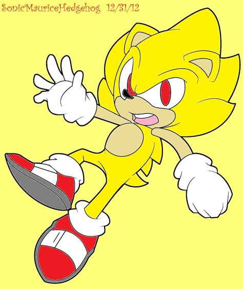 Chibi Super Sonic By Sonicmauricehedgehog On Deviantart