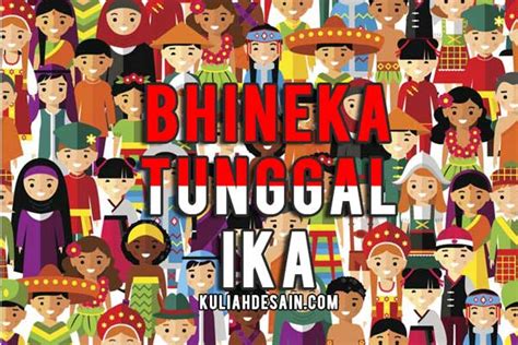 Gambar Poster Bhineka Tunggal Ika Dan Maknanya Kuliah Desain