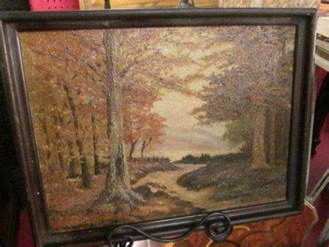 76 Original Robert Wood Painting On Canvas Board Fall