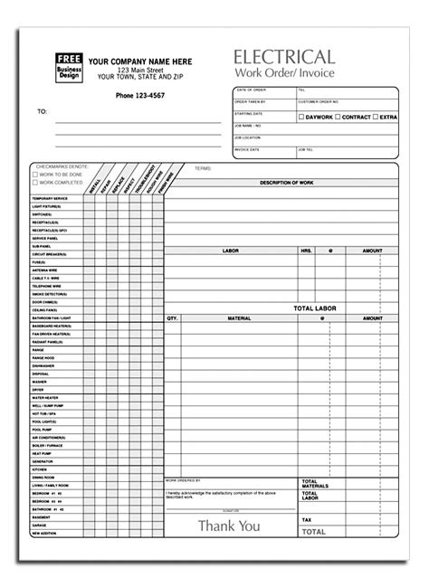 You can use this automotive work order template for maintenance or repair work. Anchorside.com Carbonless Form Templates