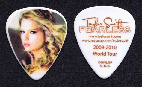 Taylor Swift Signature Photo White Guitar Pick 2009 2010 Fearless