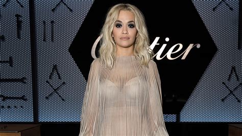 Rita Ora Suffers Wardrobe Malfunction On The Red Carpet Fox News