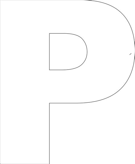 5 Best Images Of Printable Letter Stencils P Letter P Stencil Cut