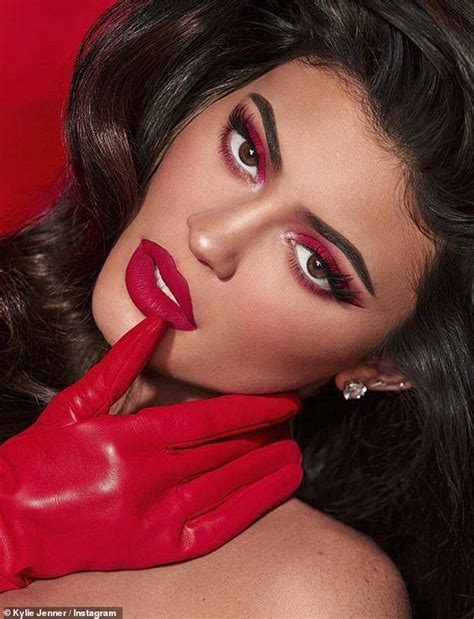 Kylie Jenner Oozes Sensuality As Flaunt Her Curves In Skintight Red Dress