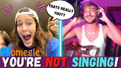 she tried to expose my fake singing crazy omegle reactions youtube