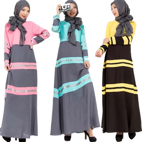 MZ Garment Kaftan Abaya Womens Muslim Dress Long Sleeve Vintage Maxi Islamic Elegant Dress