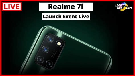Realme 7i Live Launch Event India Price Specification 😍 Youtube